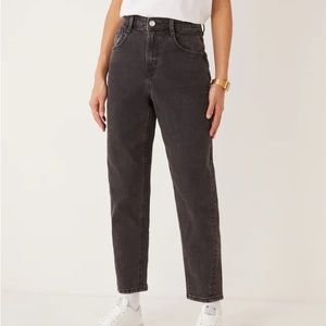 Frank & Oak “The Linda” High Rise Balloon Fit Jean in Washed Black